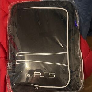 Sony Black and White PS5 Carrying Case